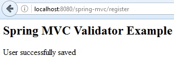 spring mvc validator