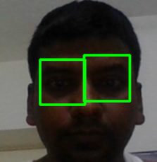 real time eye detection in webcam using python