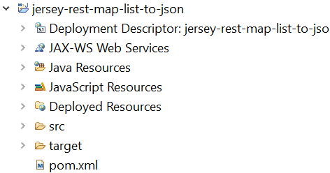 convert list map to json in rest using jersey