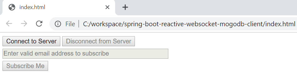 websocket on spring mongodb reactive