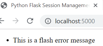 session management in python flask