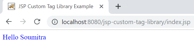 jsp custom tag library