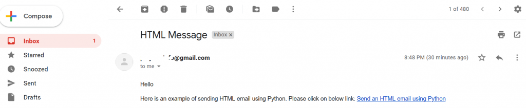 how to﻿ send﻿ an html email﻿ using python
