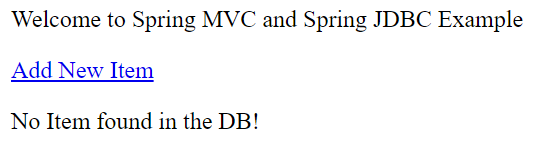 spring mvc and spring jdbc example