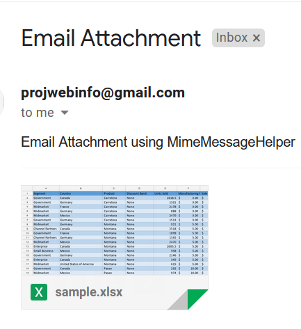 email with attachment spring
