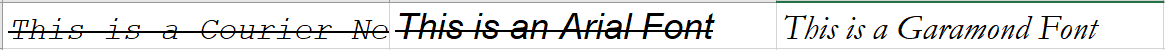 different fonts in excel file using apache poi