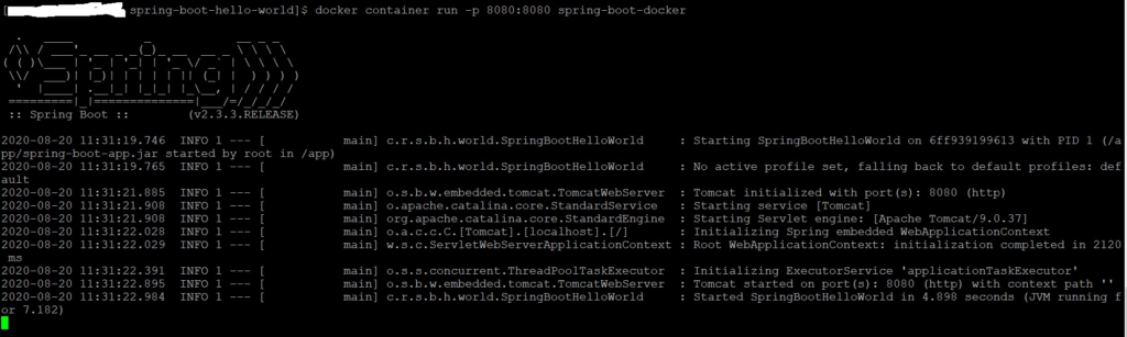 create build package and run spring boot application with docker