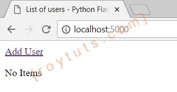 python web application crud example using flask and mysql