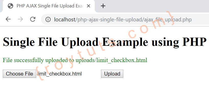 ajax file upload using php jquery