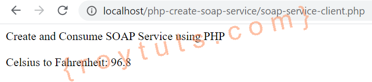 create and consume soap web service using soapserver and soapclient in php