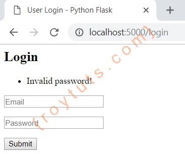 python login and logout example