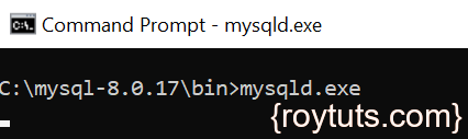 install mysql zip archive in windows