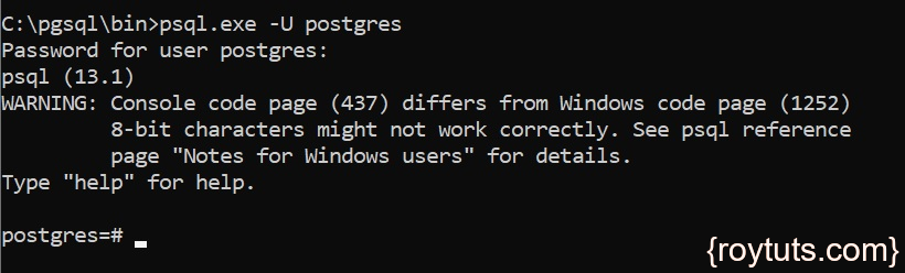 installing postgresql zip archive in windows