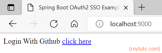 single sign on using oauth2