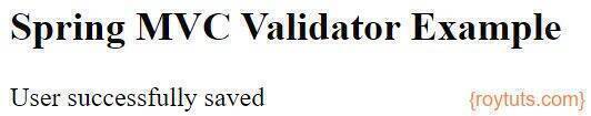 spring boot custom validator