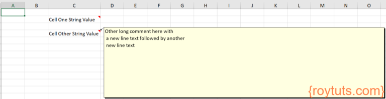 How To Add Comments In Excel Sheet Cell Using Apache POI Java API - Roy ...