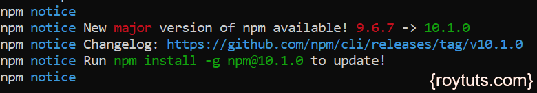 npm update